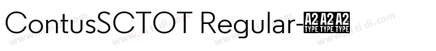 ContusSCTOT Regular字体转换